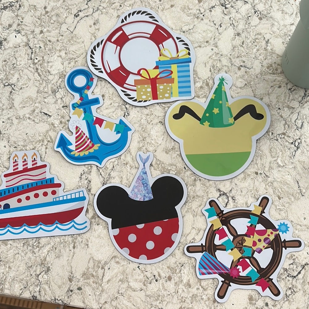 Red and Blue Nautical Party Decorations Set